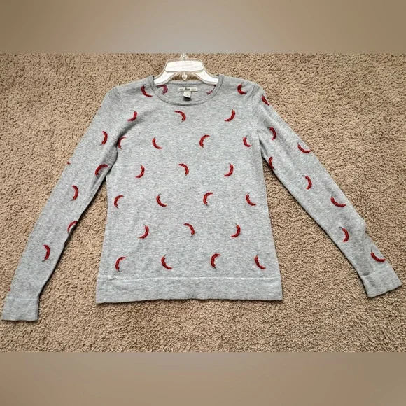 Bass Gray Long Sleeve Kids Tee with Red Accents - Picture 1 of 4